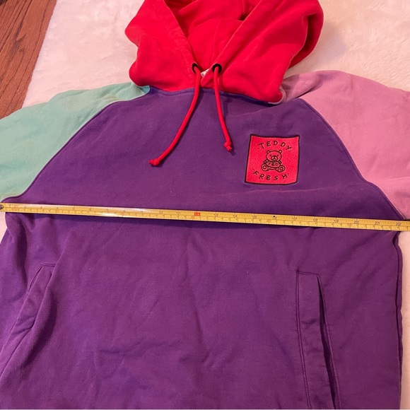 Multicoloured Teddy Fresh ColorBlock Hoodie Crewneck - Picture 4 of 8